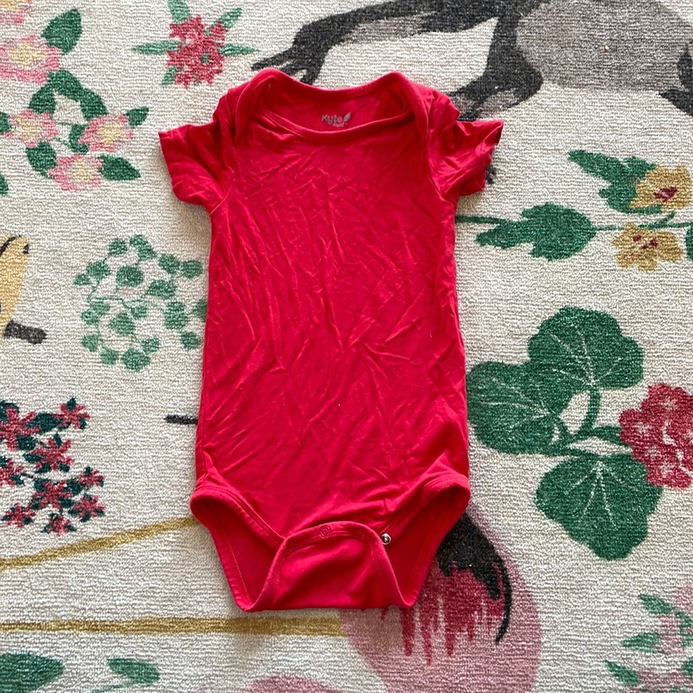 kyte baby red onesie 18-24